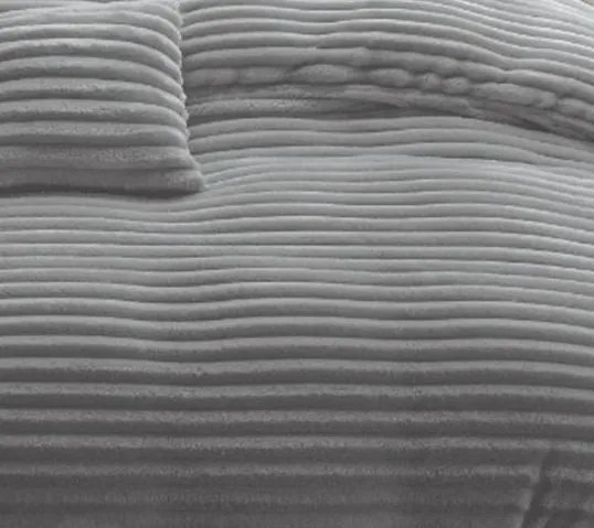 Mikroplüss ágyneműhuzat Homa TRAIL GREY 3 részes 140x200 cm