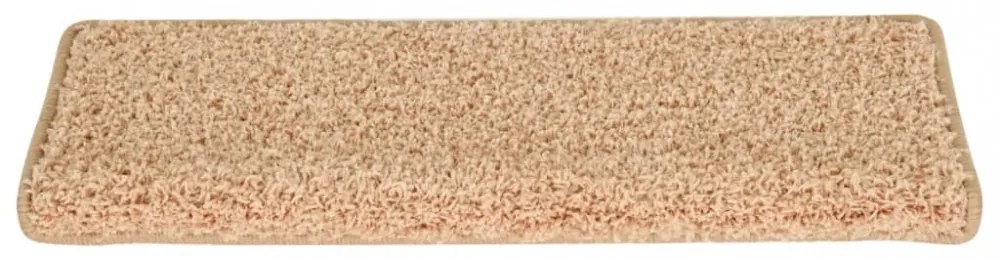 15 db aranyszínű lépcsőszőnyeg 65x21x4 cm