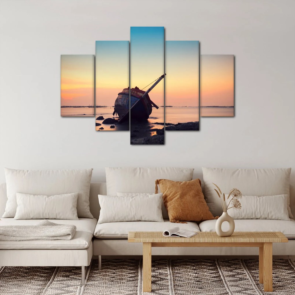 Kép - Hajótörést szenvedett hajó (150x105 cm)