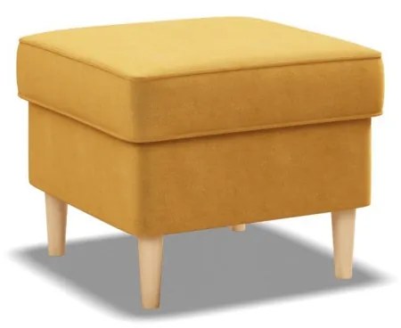 Uszak lábtartó, bársony, sárga