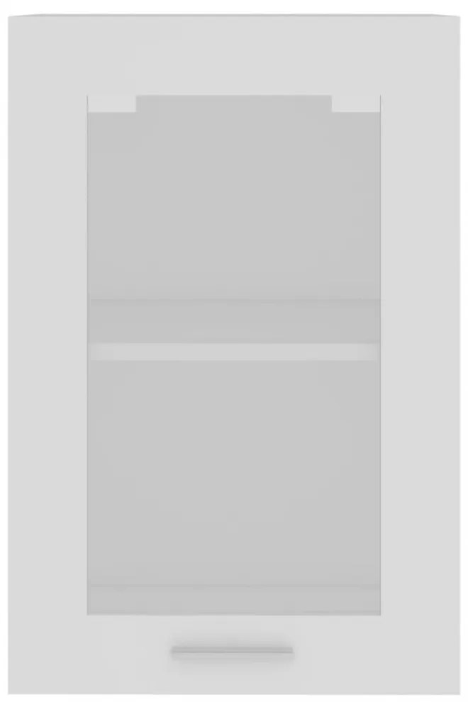 “Lyon” fehér szerelt fa függő üvegszekrény 40 x 31 x 60 cm