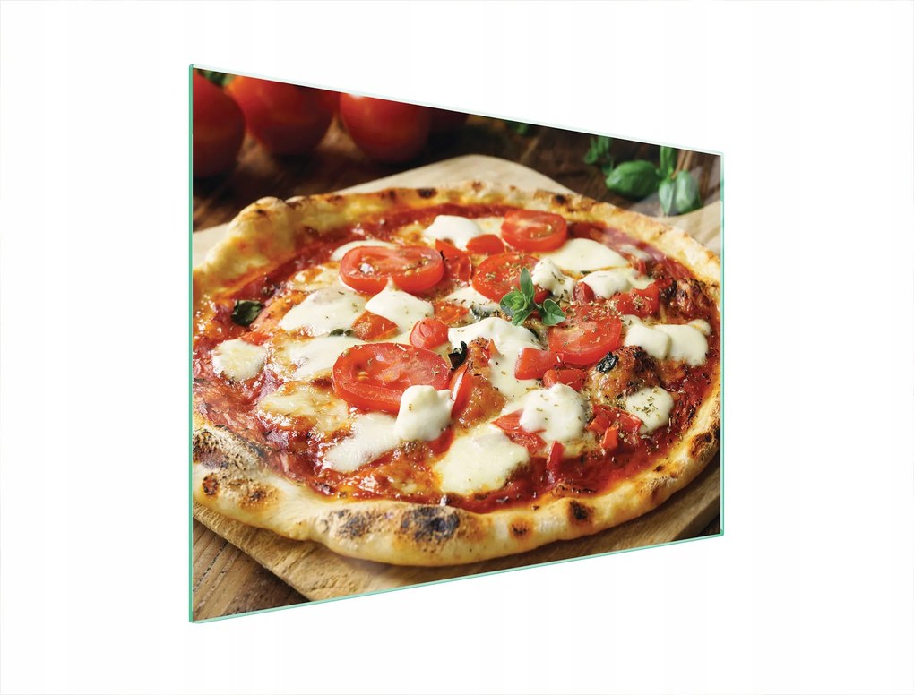 Üveg Tűzhelyvédő Főzőlap 70x52 Pizza Edzett Üveg