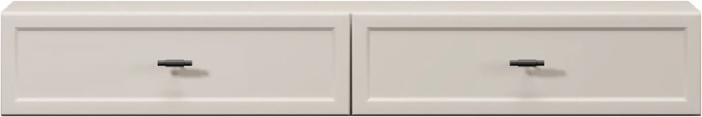 Lorini fali konzolasztal / fali toalettasztal 100 cm - kasmír / fekete T-bar fogantyúk