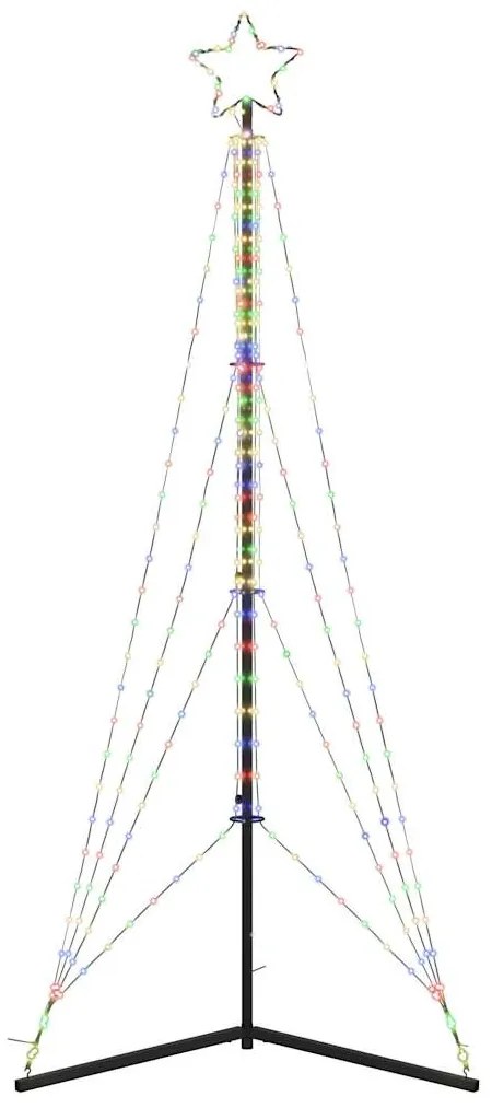 színes LED karácsonyfa 483 LED 240 cm