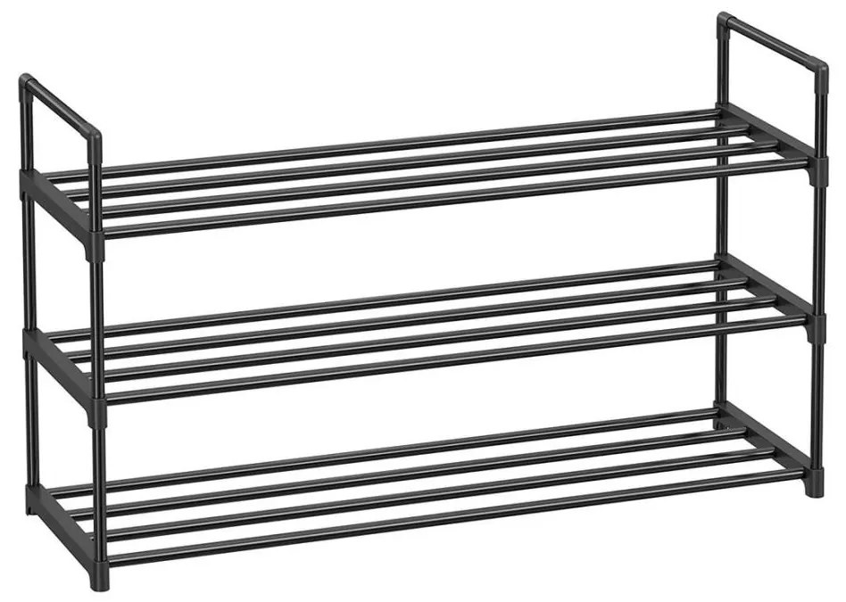 ALVORO cipőtároló fekete