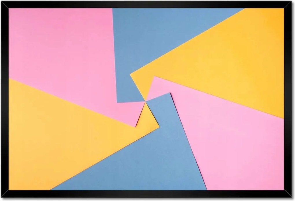 Poszterek keretben 60x40 Origami Művészet papírból