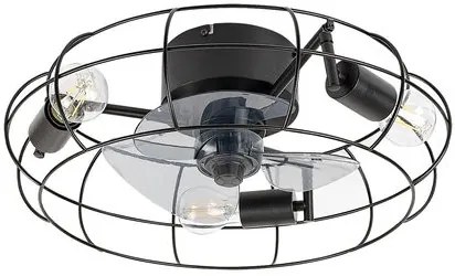 RÁBALUX 71043 CADMUS Loft Mennyezeti Lámpa Fekete E27 IP20