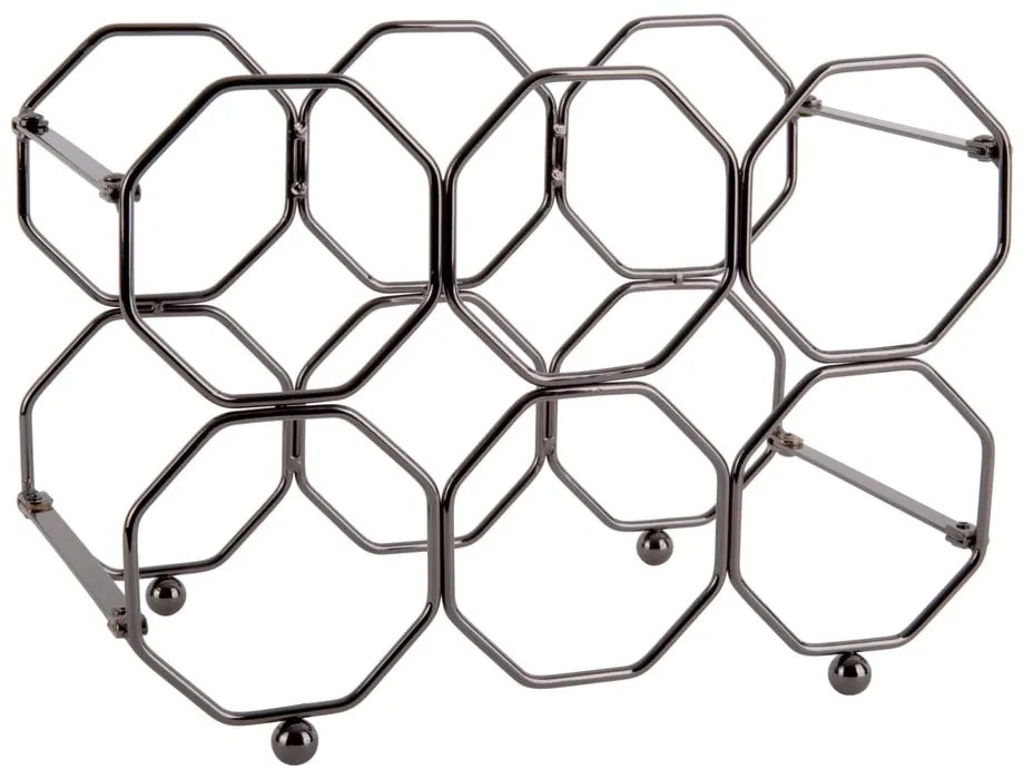 Honeycomb szürke fém összecsukható bortartó - PT LIVING