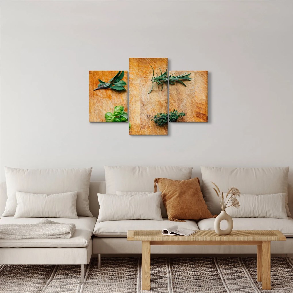 Kép - Gyógynövények (90x60 cm)