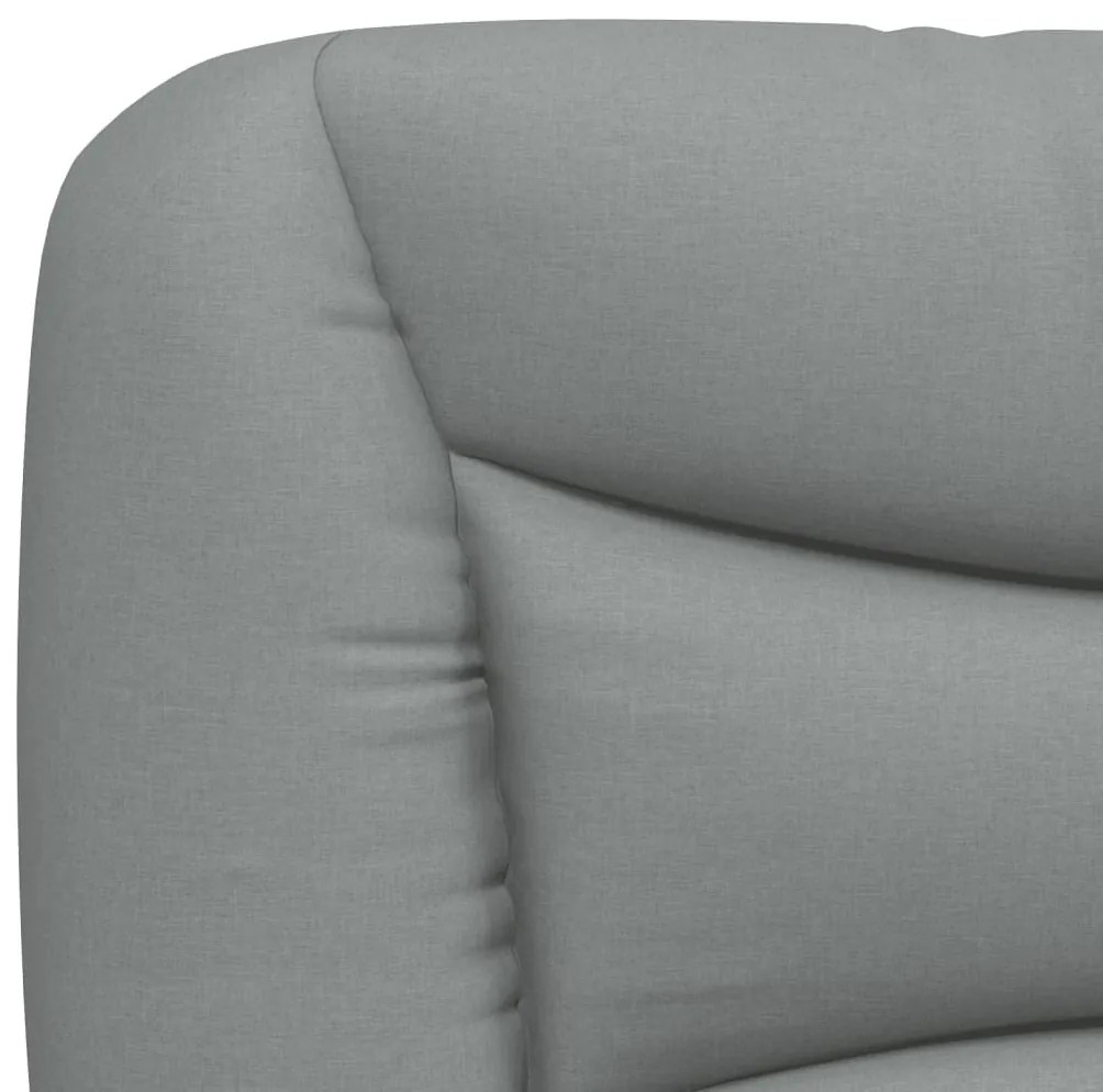 világosszürke szövet fejtámla párna 80 cm