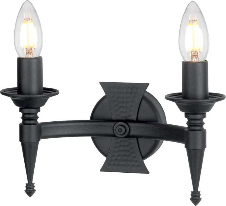 Elstead Lighting SAXON SAX2-BLK Fali lámpa 2x60W/E14