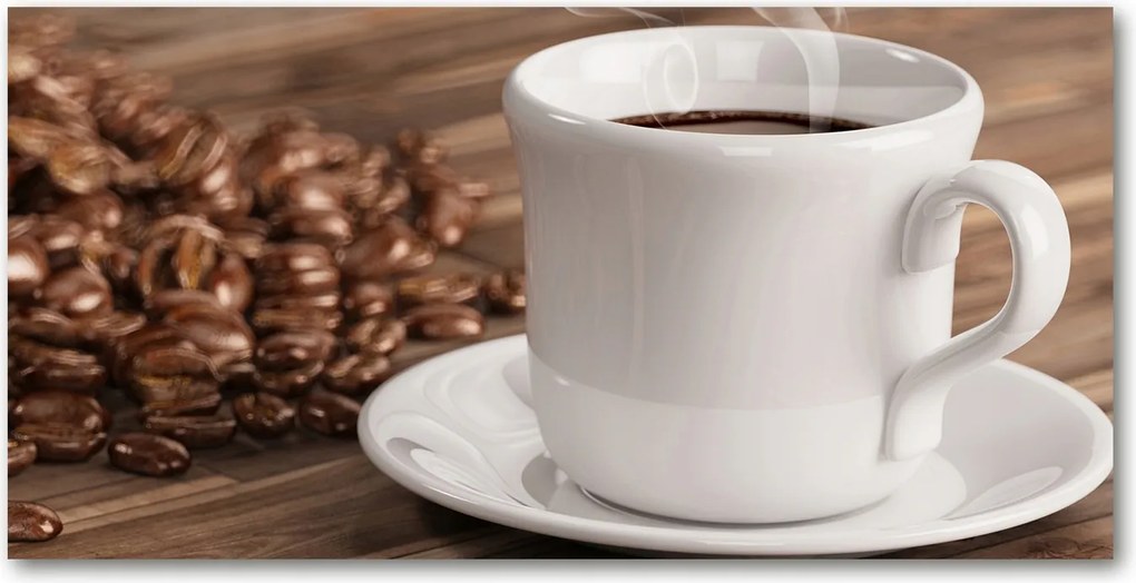 Konyhai panel Kávéscsésze 120x60 cm Ragasztó