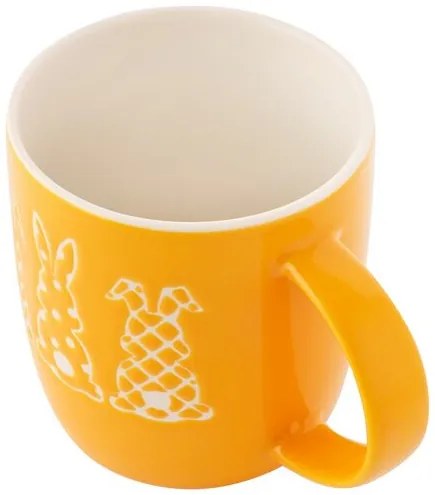 Altom Porcelánový hrnek Králíčci, 360 ml, sárga