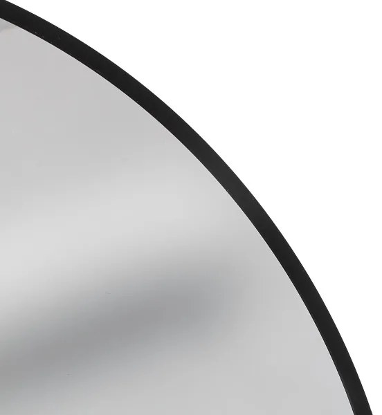 Atmosphera - Fali tükör ALICE, 70 cm átmérő, fekete