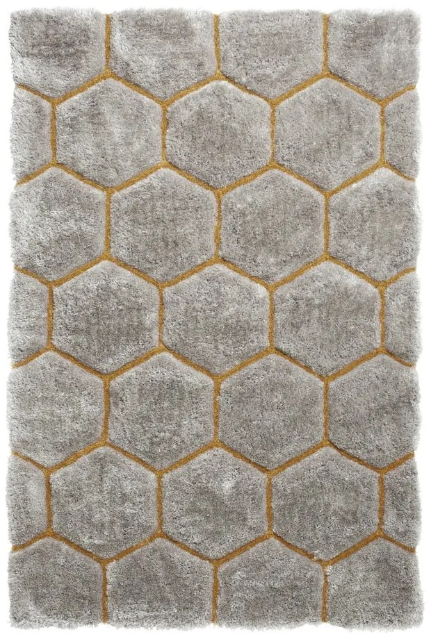 Noble House szürke-sárga szőnyeg, 120 x 170 cm - Think Rugs