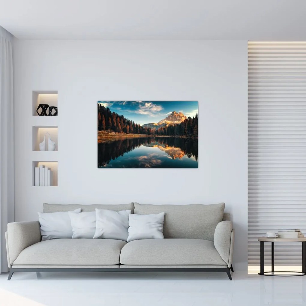 Kép - alpesi, olaszország, dolomitok, Antorno (90x60 cm)