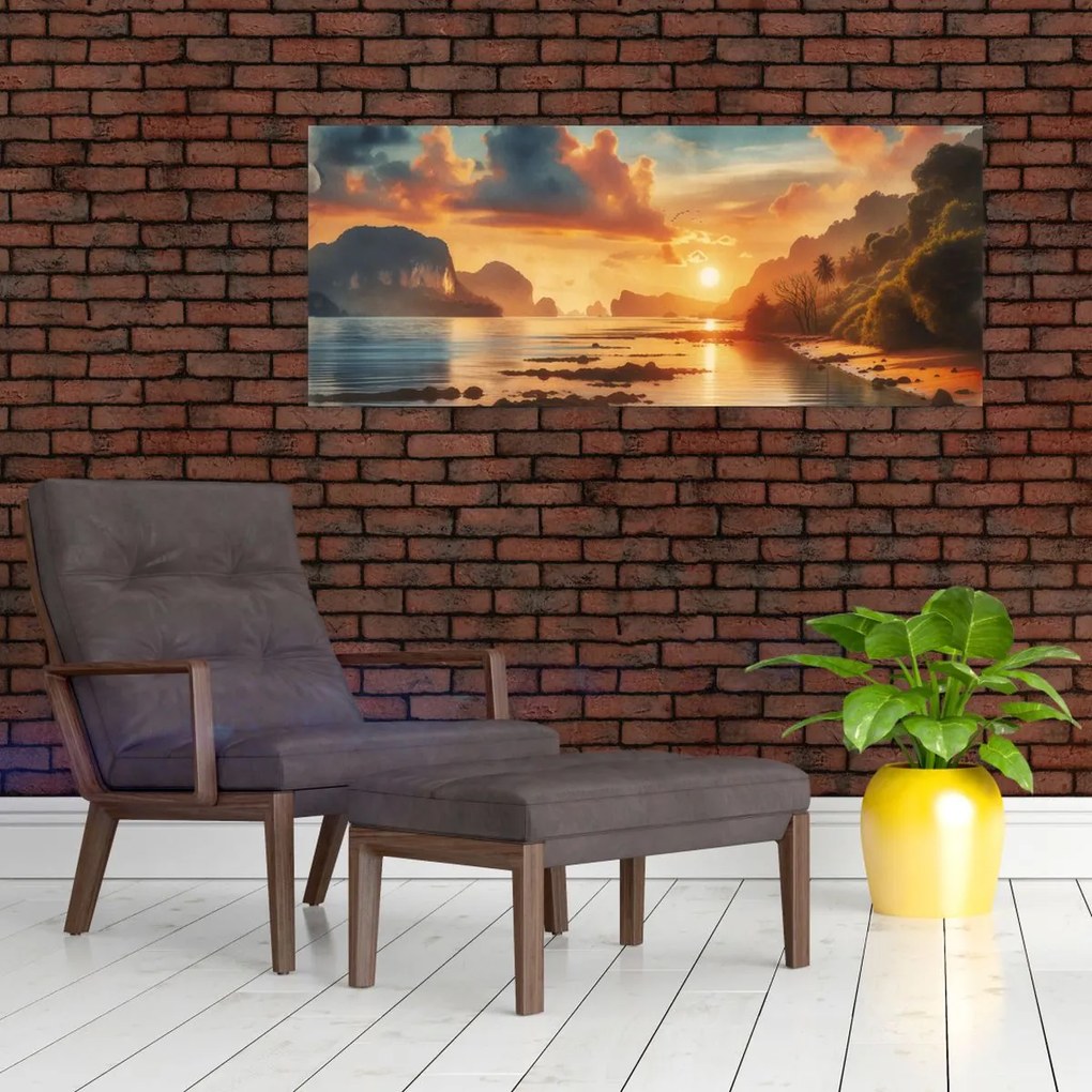 Kép - Kilátás a partról (120x50 cm)