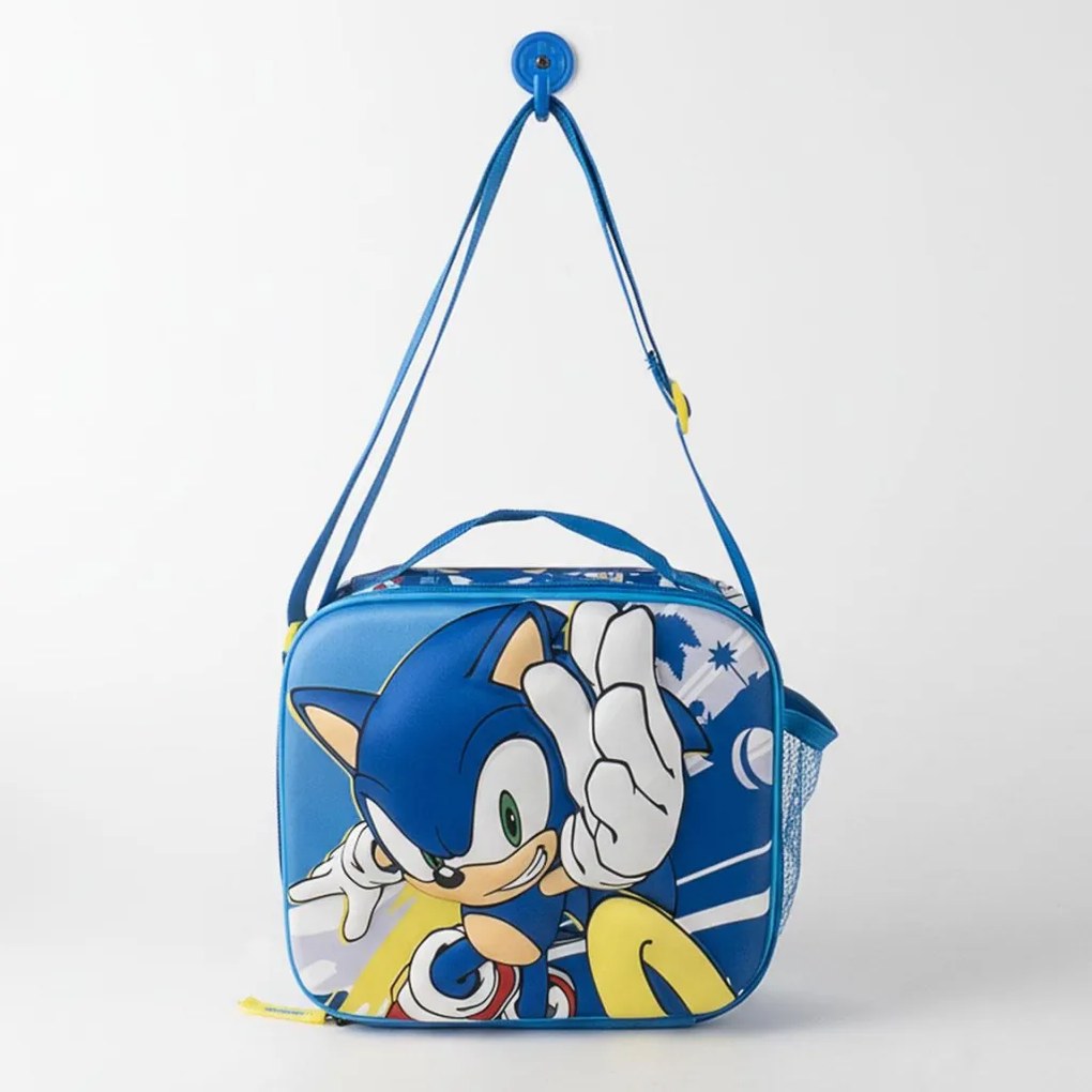 Sonic a sündisznó Power Run 3D thermo uzsonnás táska 26 cm