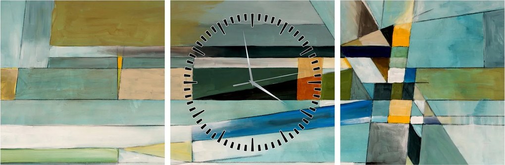 Kép - Absztrakció (órával) (90x30 cm)