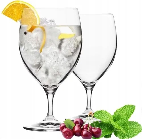 Poharak Krosno 6x 340ml Harmony Crystaline Glass Kompót Sörös Vízhez