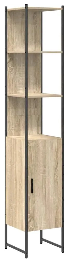 Fürdőszoba bútor szett 3 pcs sonoma tölgy 33 x 33 x 185.5 cm