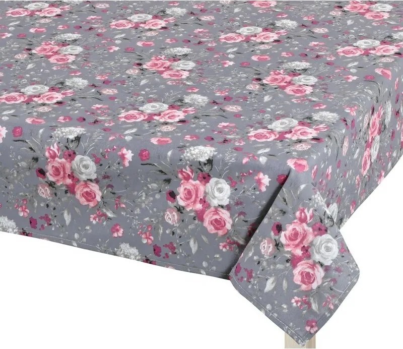 Bellatex Adéla Virág abrosz rózsaszín rózsa, 120 x 140 cm, 120 x 140 cm