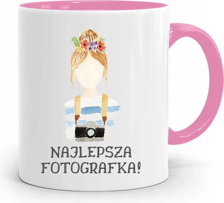 Rózsaszín Bögre Fotósnak Legjobb Fotós Nyomtatott Fotó