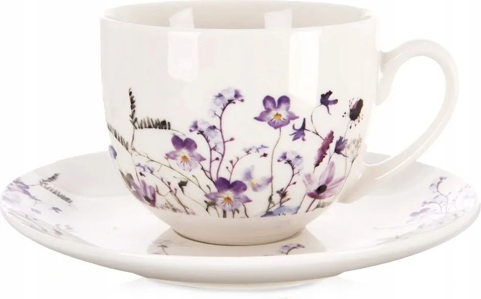 Csésze Aljjal 260 ml Louka Porcelán Kávés Szett