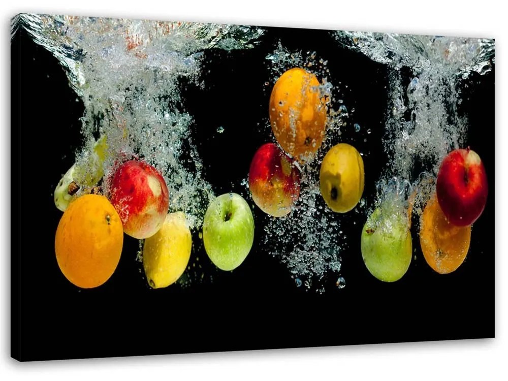 Gario Vászonkép Friss gyümölcs vízben Méret: 120 x 80 cm