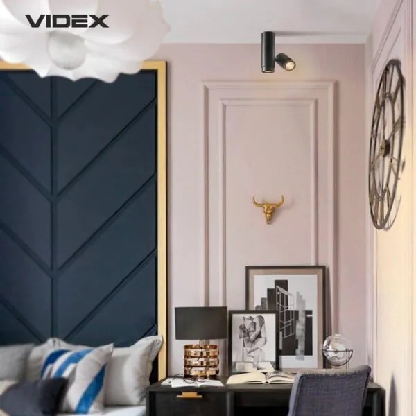 VIDEX VL-SPF07-B ARIZA FEKETE SZÍNŰ MENNYEZETI LÁMPA 2XGU10 30W IP20