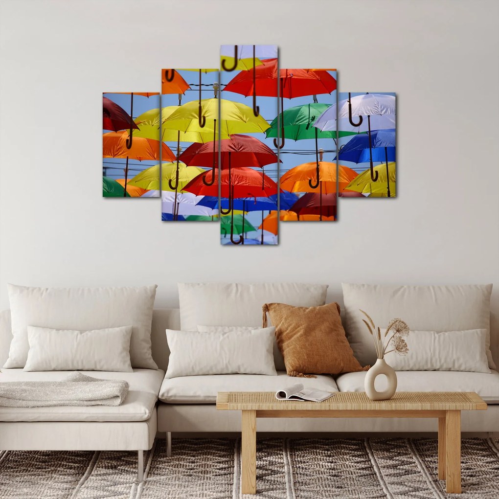 Színes esernyők képe (150x105 cm)