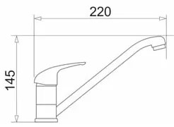Pyramis 90915301 - ASALIA króm mosogató csaptelep