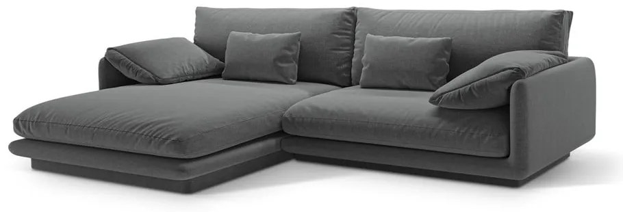Sötétszürke sarokkanapé (bal oldali) Torino – Micadoni Home