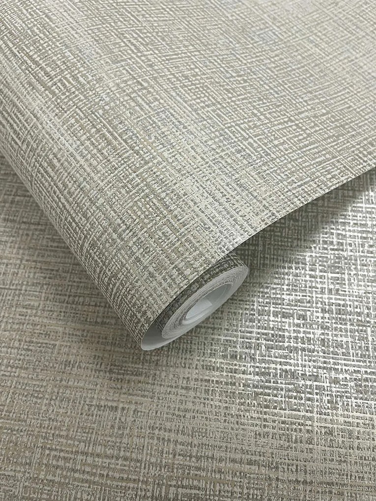 Holden Decor Essence Brocade krém fémhatású szövet hatású vlies tapéta – 66292