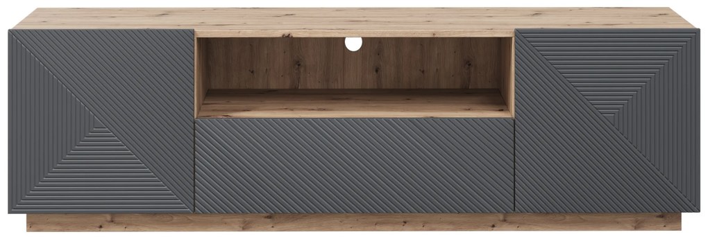 Asha TV-szekrény fiókkal 167 cm - artisan / rivier stone matt