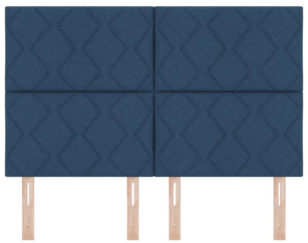 Fejtámla Gyémánt blokk minta Kék 140 cm Szövet