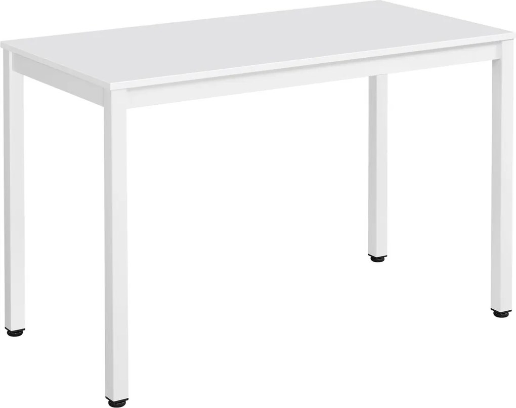 Fehér étkezőasztal fehér asztallappal TESSA 120x60 cm