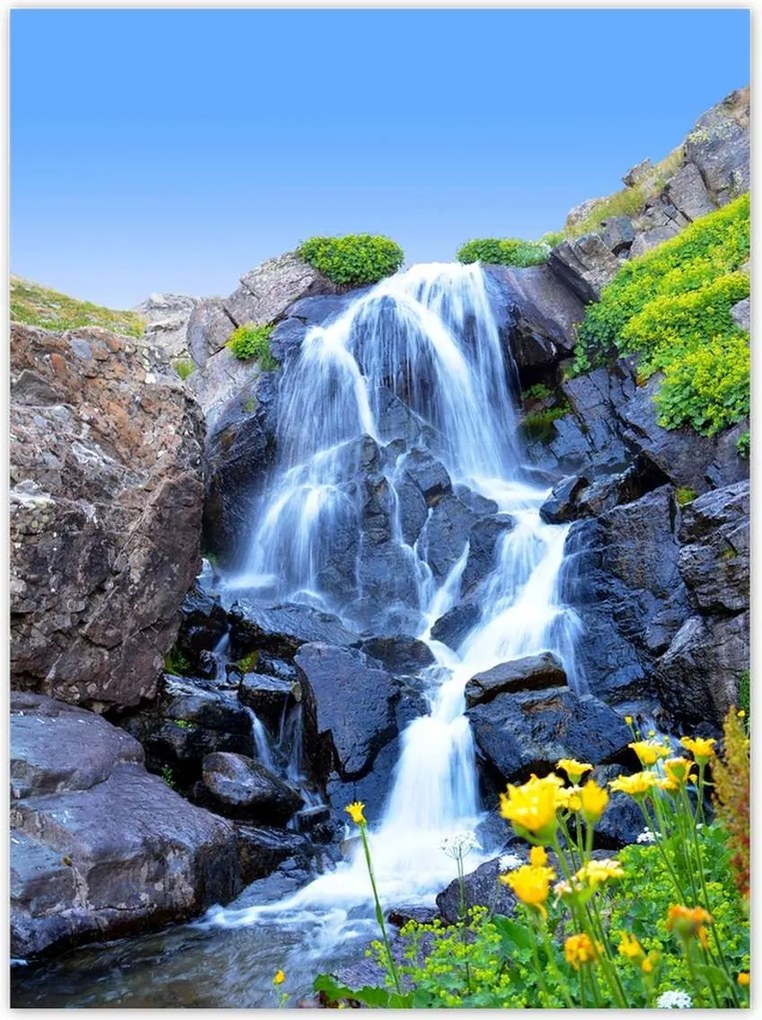 Poszterek 100x135 Vízesés Tájképek