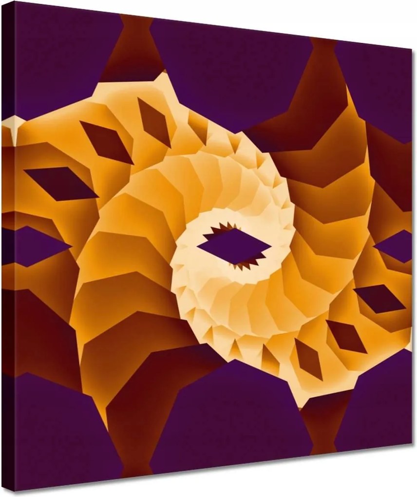 Festmények 30x30 Forgó geometria