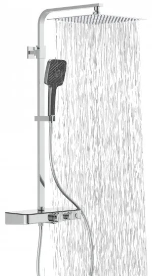 Schütte 60531 - OCEAN l. termosztátos csaptelepes zuhanyszett, króm/antracit