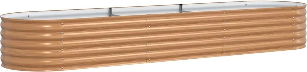 vidaXL Emelt Ágy Barna 320 x 80 x 44 cm Acél