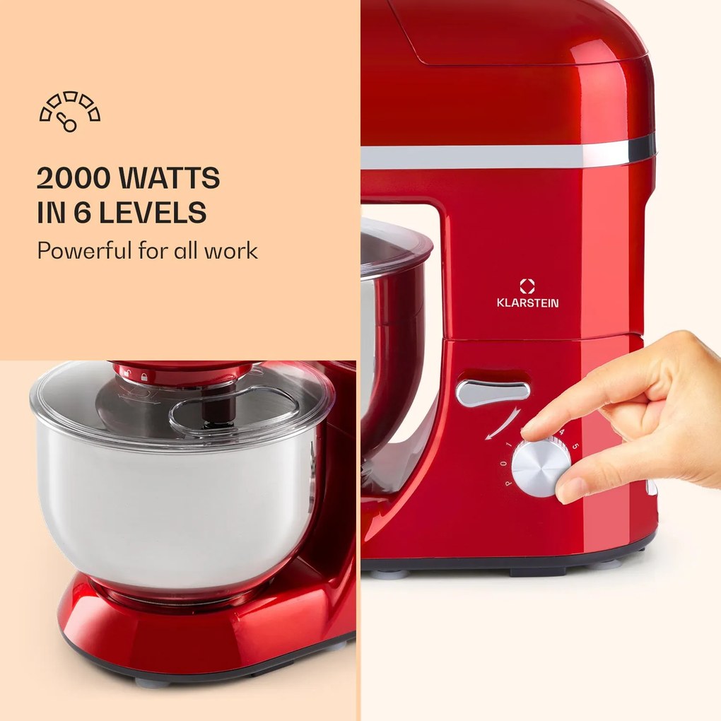Lucia Elegance, konyhai robotgép, mixer, húsdaráló, 2000 W, BPA mentes