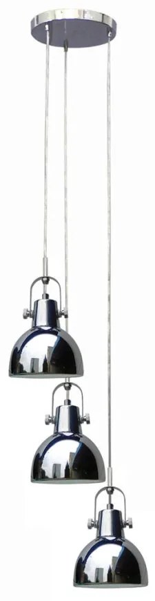 Zuma Line CANDE TS-140123P-CH Függőlámpa 3x60W/E27 IP20