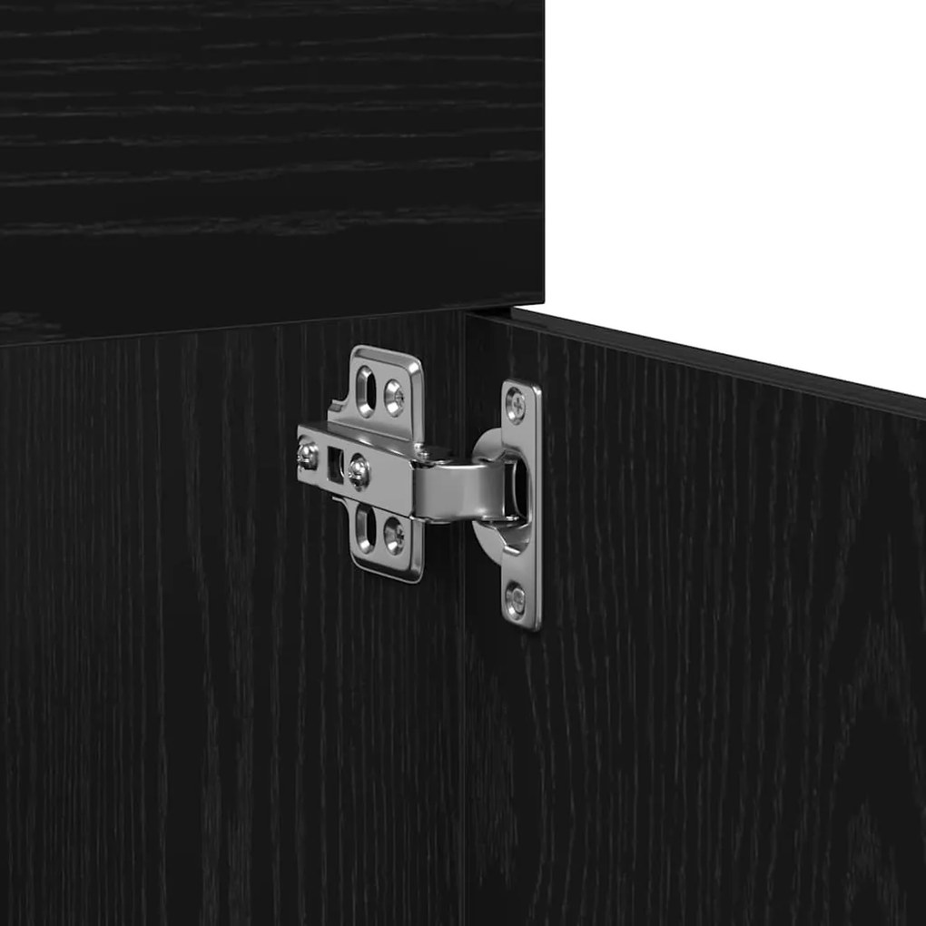 Fürdőszoba bútor szett 2 pcs Fekete tölgy 90 x 38.5 x 46 cm