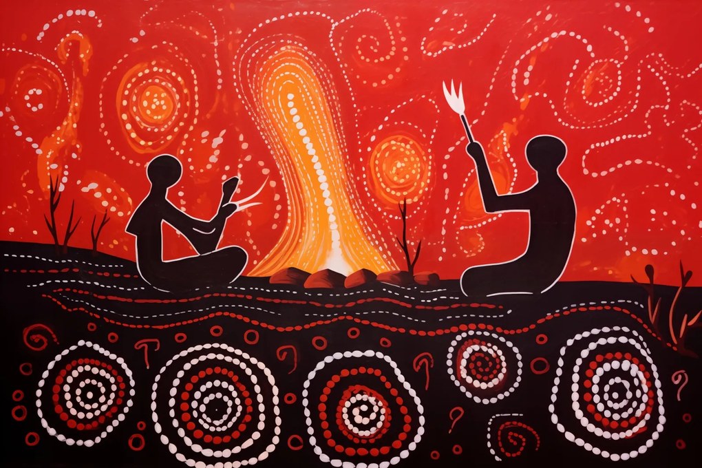 Poszter 45x30cm Tánc a Tűz Istenéért