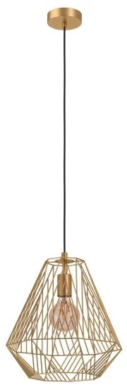 Eglo 43695 - Csillár zsinóron STYPE 1xE27/40W/230V arany