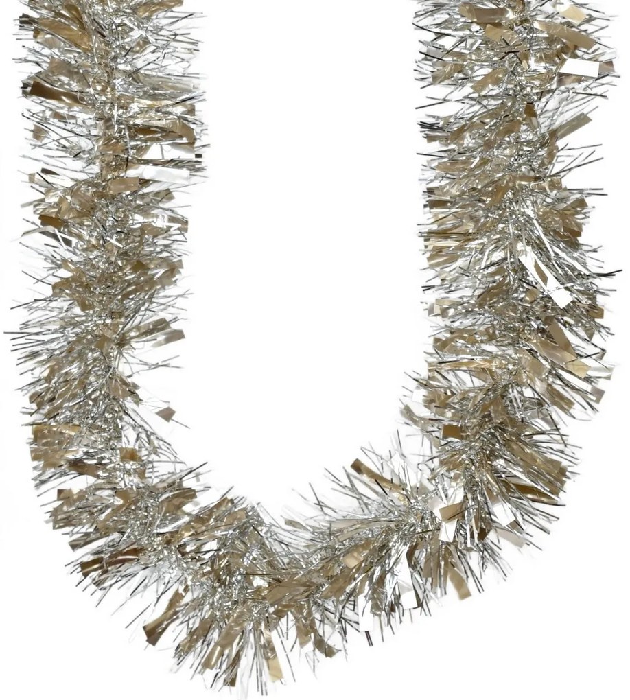 Gazdag karácsonyi lánc Champagne, 2 m, 2 db-oskészlet