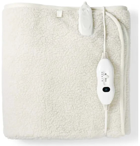 Nedis PEBL120CWT1 - Elektromos fűthető takaró 60W/230V 150x80 cm gyapjú