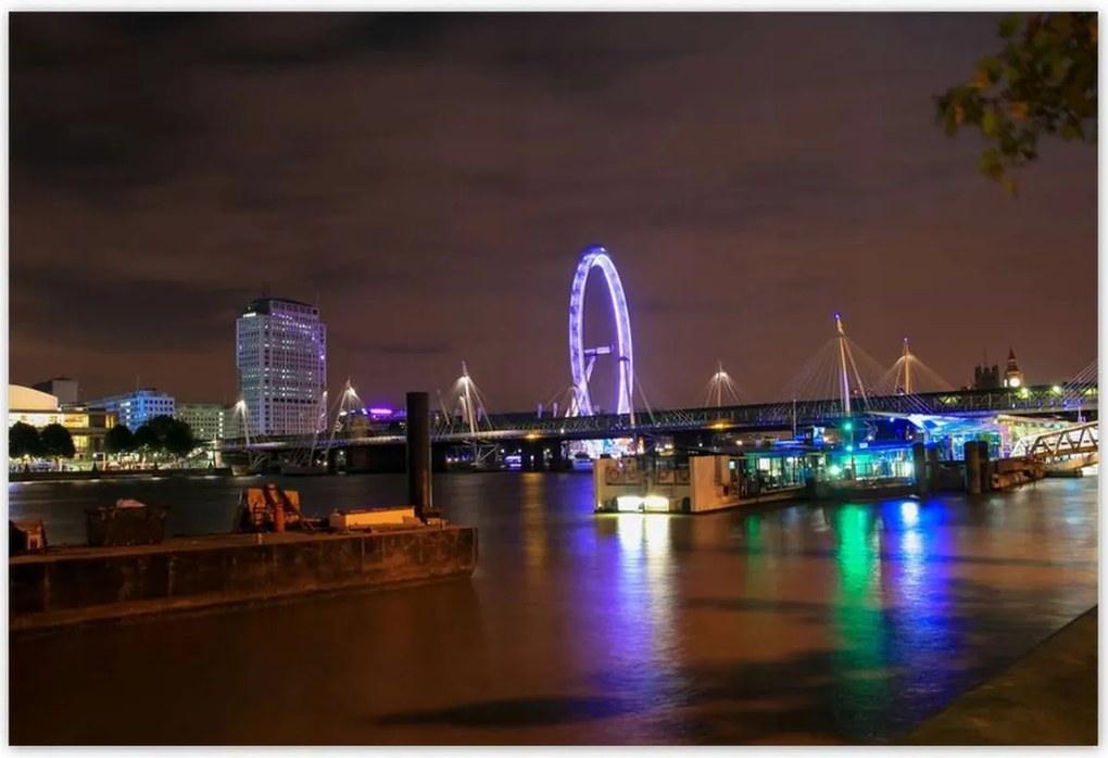 Poszterek 155x105 Lila London Eye