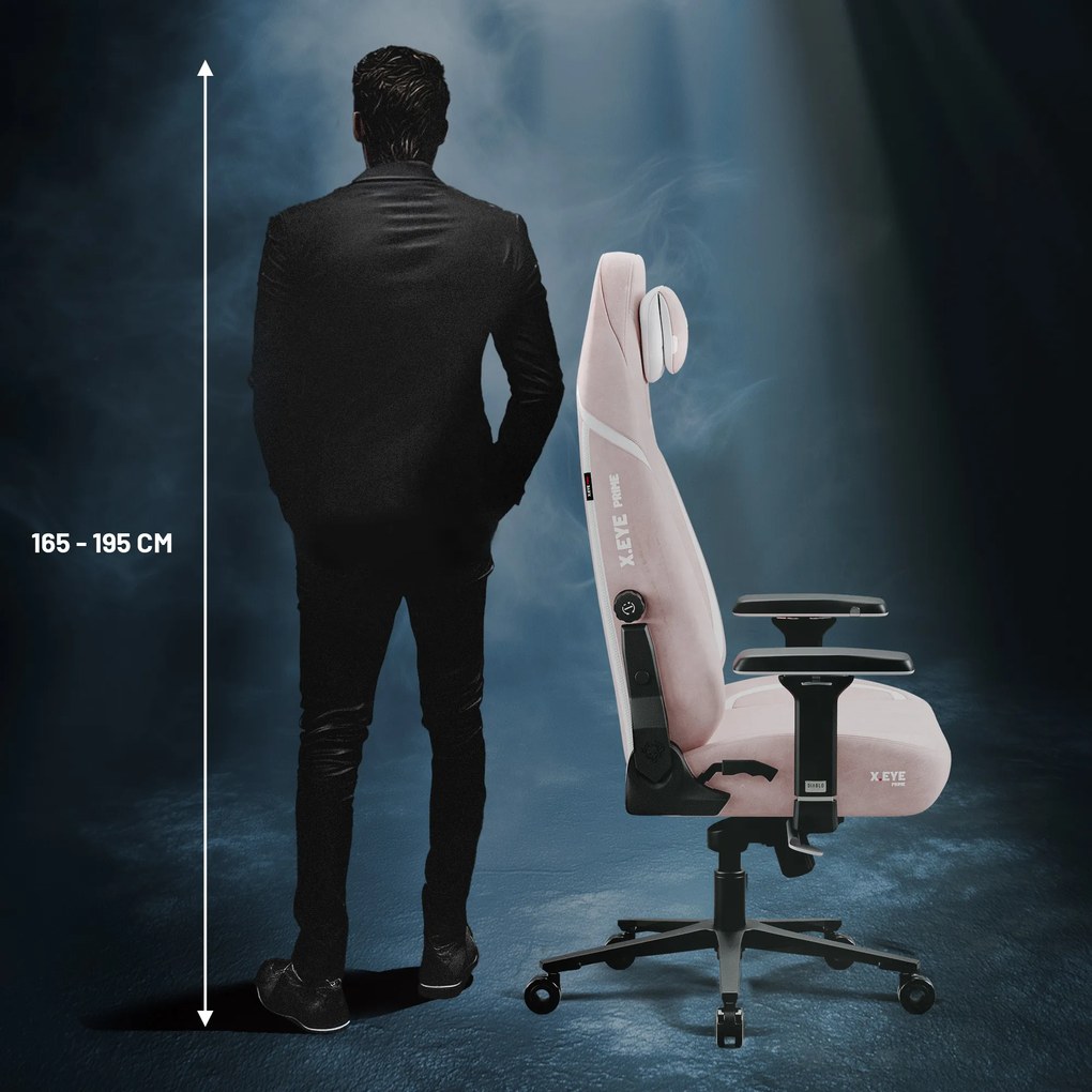 Gamer szék Normal Size fekete-rózsaszín: Diablo X-Eye Prime Akira Pink